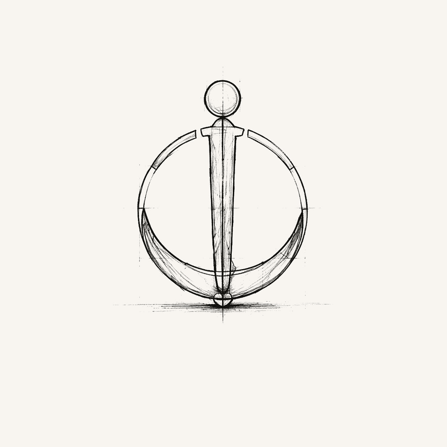 LynchPyn engineering sketch. The lynchpin through the wheel.